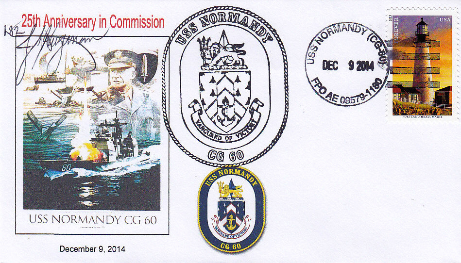 Beleg USS NORMANDY CG-60  25 Jahre im Dienst