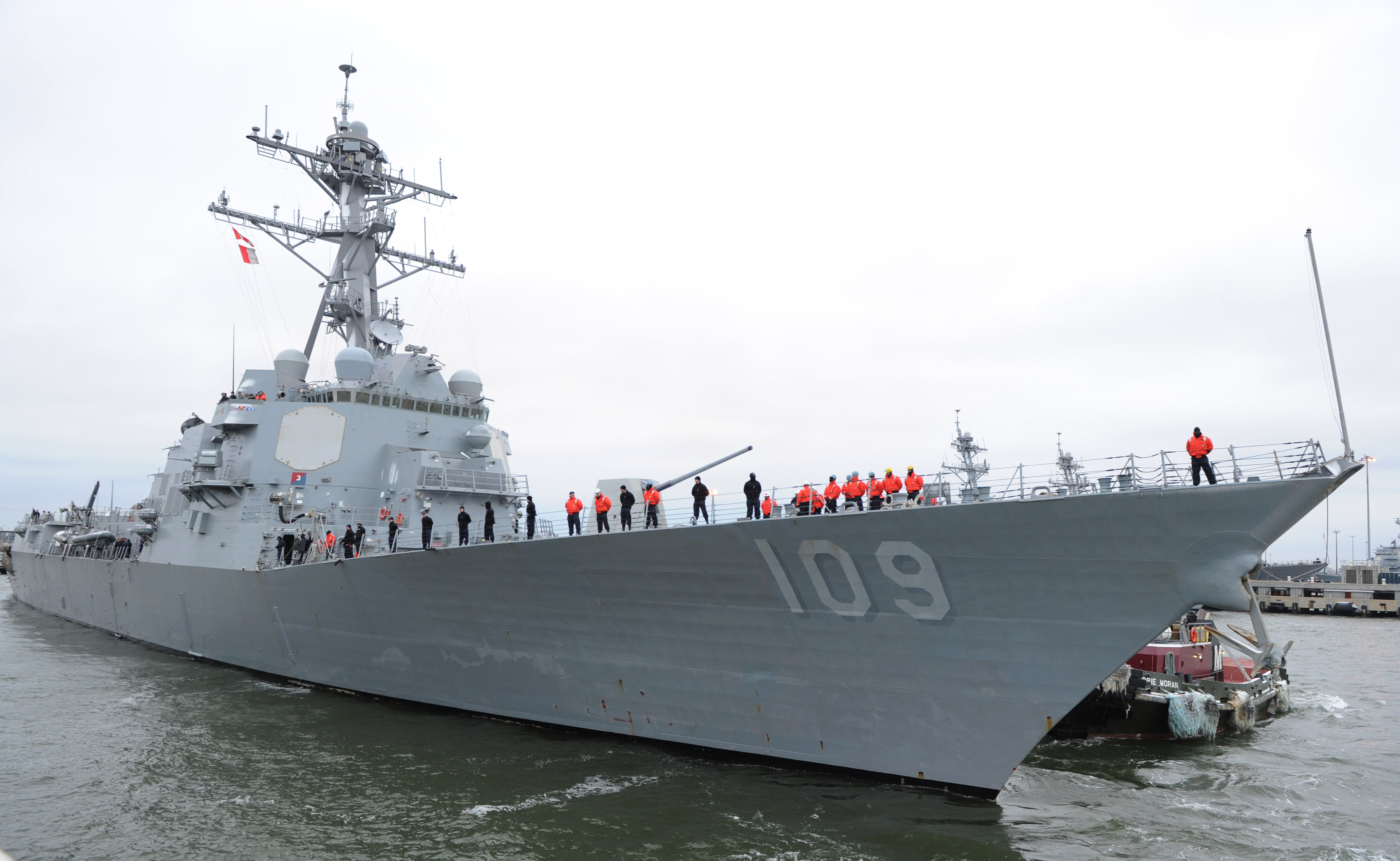 USS JASON DUNHAM DDG-109 Auslaufen Norfolk am 27.01.2015 Bild: U.S. Navy