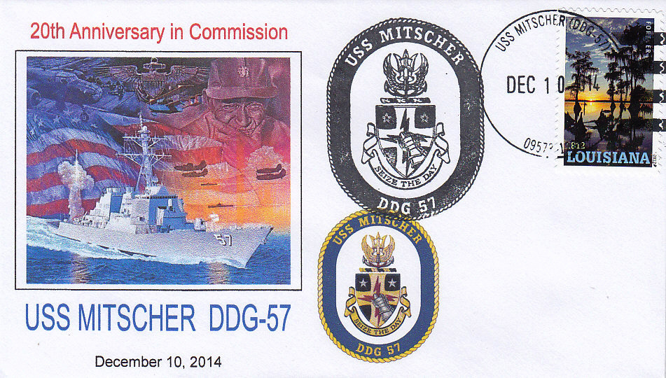 Beleg USS MITSCHER DDG-57  20 Jahre im Dienst
