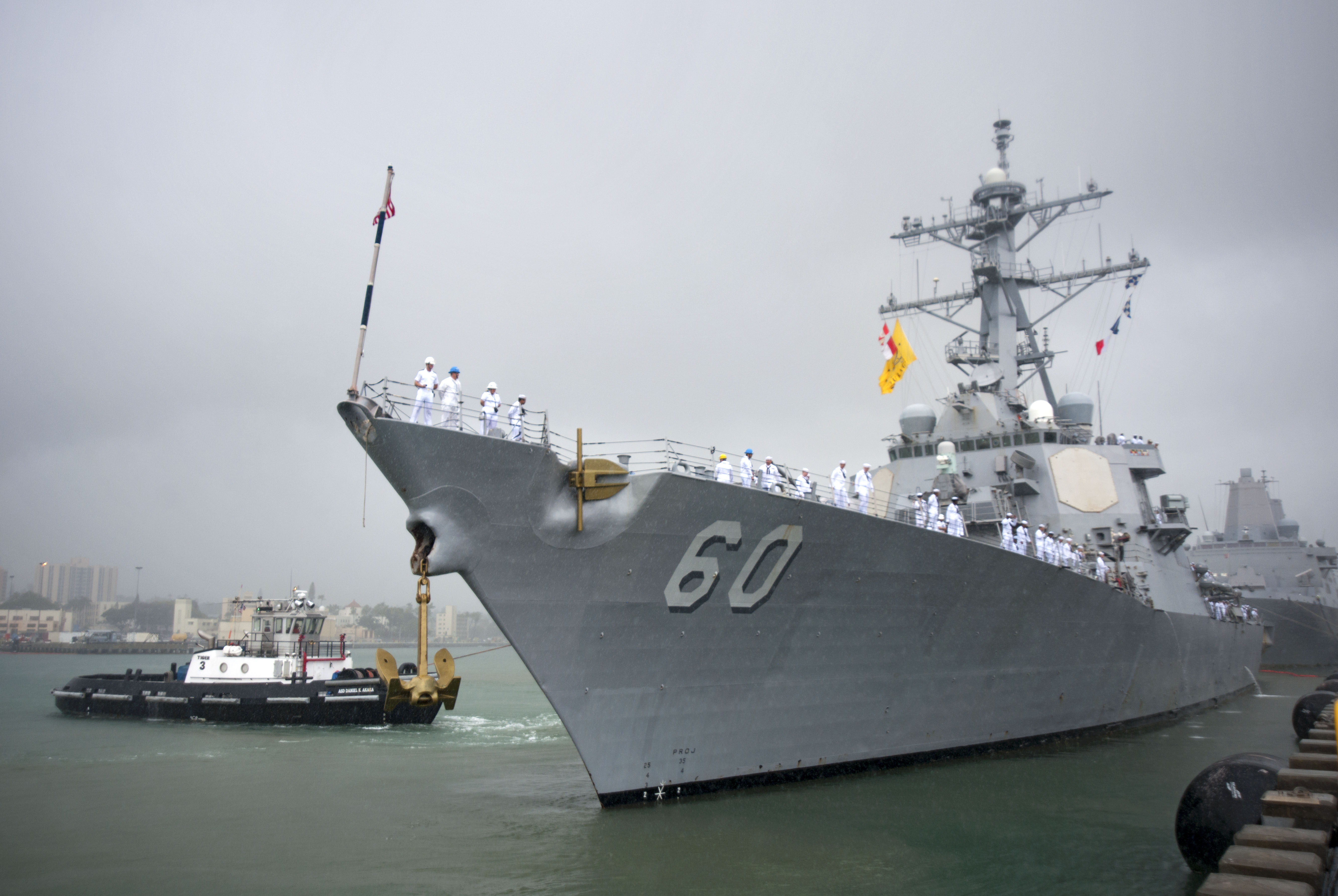 USS PAUL HAMILTON DDG-60 Auslaufen Pearl Harbor am 14.02.2015 Bild: U.S. Navy