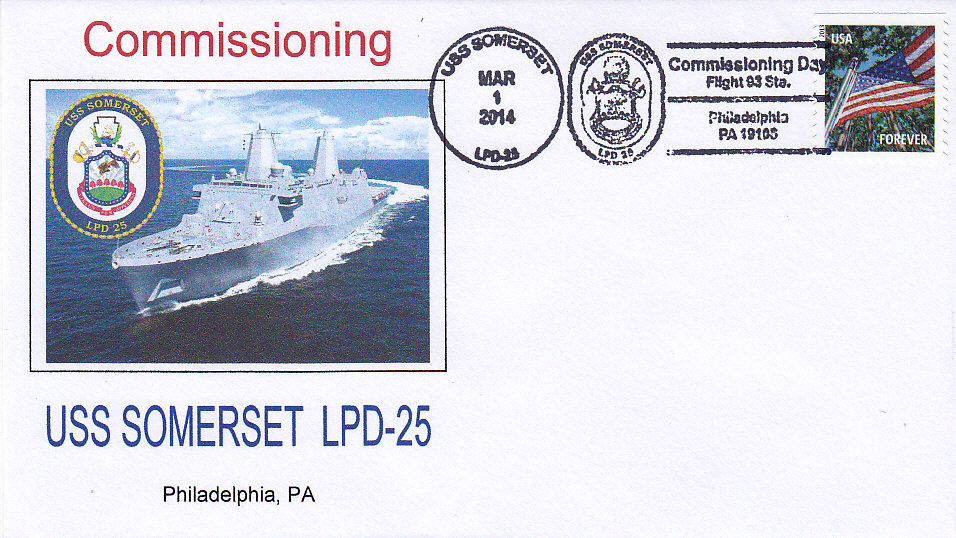 USS SOMERSET LPD-25 Indienststellung Philadelphia