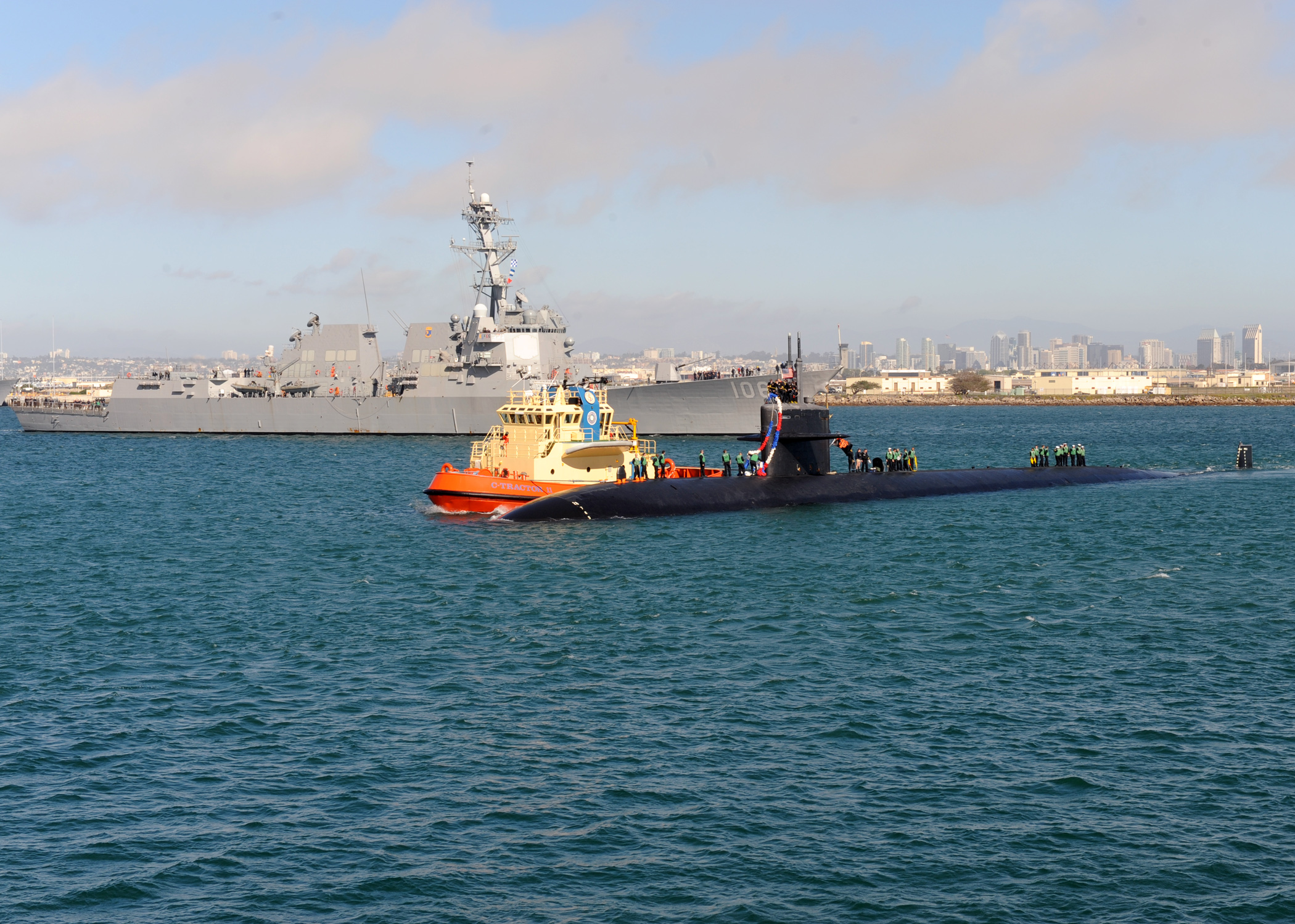 USS SAN FRANCISCO SSN-711 Einlaufen San Diego am 09.02.2015 Bild: U.S. Navy