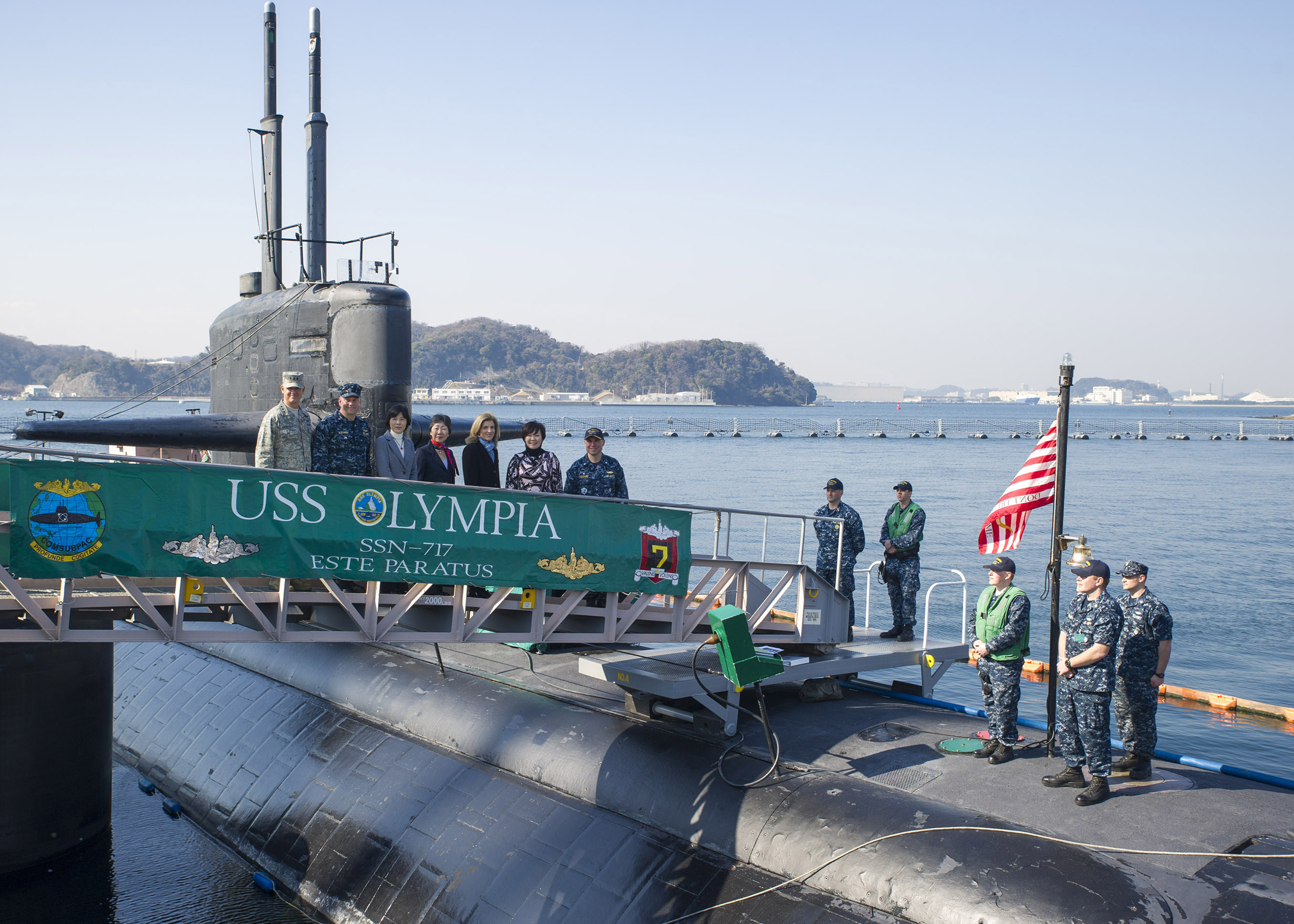 USS OLYMPIA SSN-717 in Yokosuka am 12.02.2015 Bild: U.S. Navy