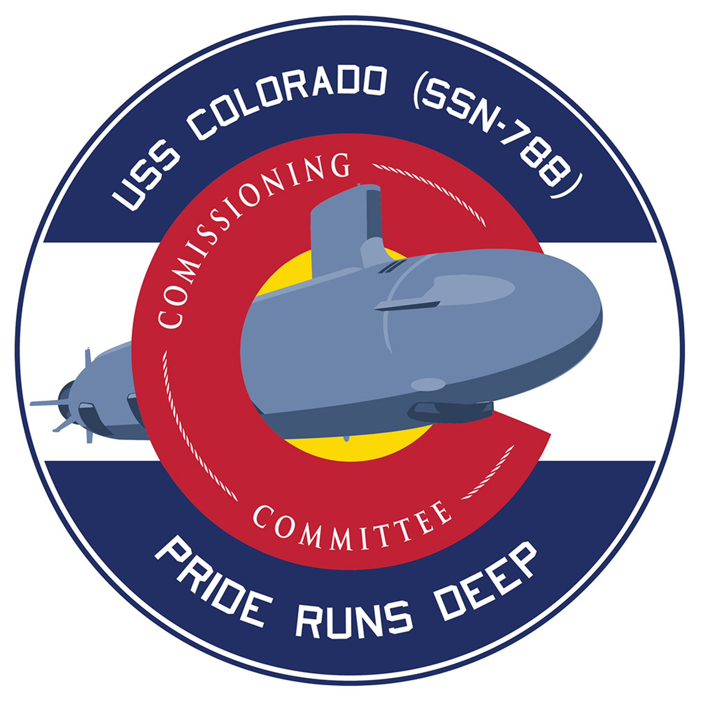 USS COLORADO SSN-788 Crest Grafik: USS COLORADO Commissioning Committee 