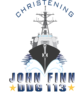 Logo Christening USS JOHN FINN DDG-113 Grafik: Huntington Ingalls Ind.