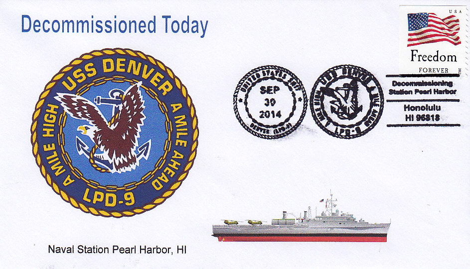 Beleg USS DENVER LPD-9 Decommissioning Honolulu