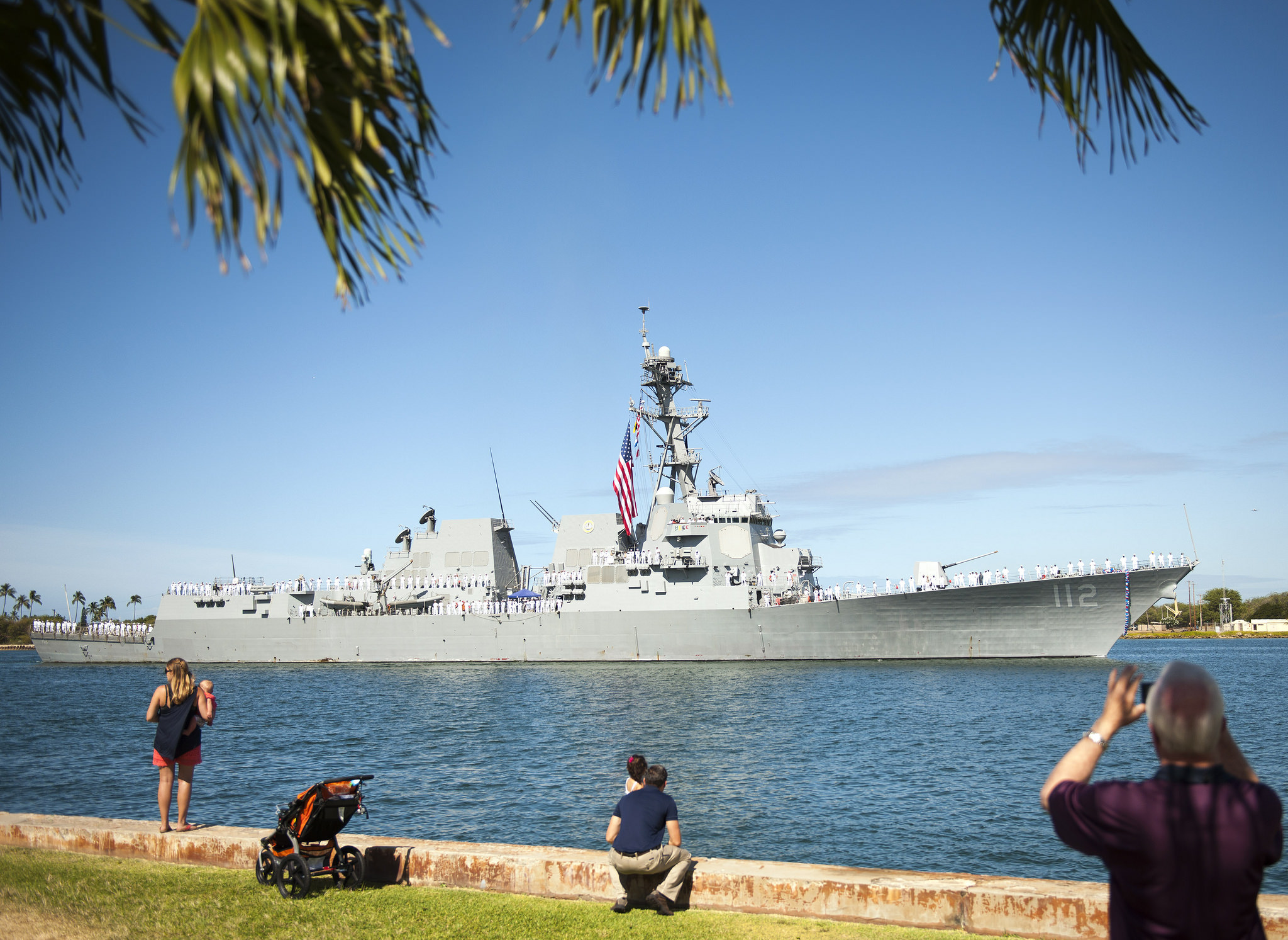 USS MICHAEL MURPHY DDG-112 Einlaufen Pearl Harbor am 21.05.2015 Bild: U.S. Navy