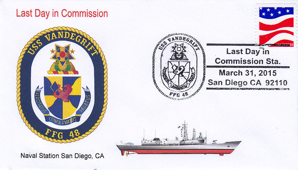 Beleg USS VANDEGRIFT FFG-48 Außerdienststellung San Diego