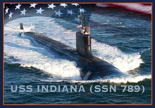 USS INDIANA SSN-789  Grafik: U.S. Navy