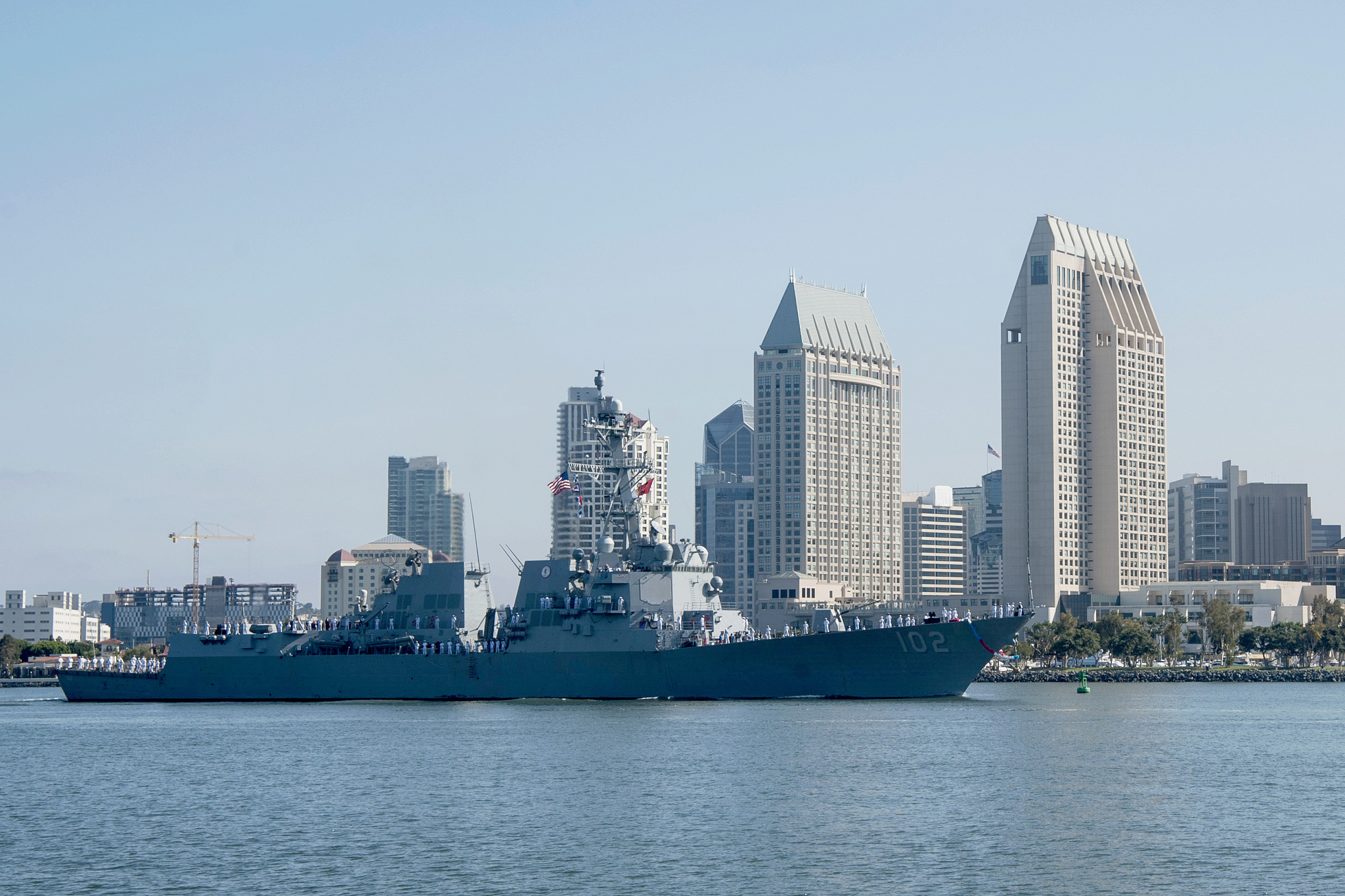 USS SAMPSON DDG-102 Einlaufen San Diego am 01.06.2015 Bild: U.S. Navy