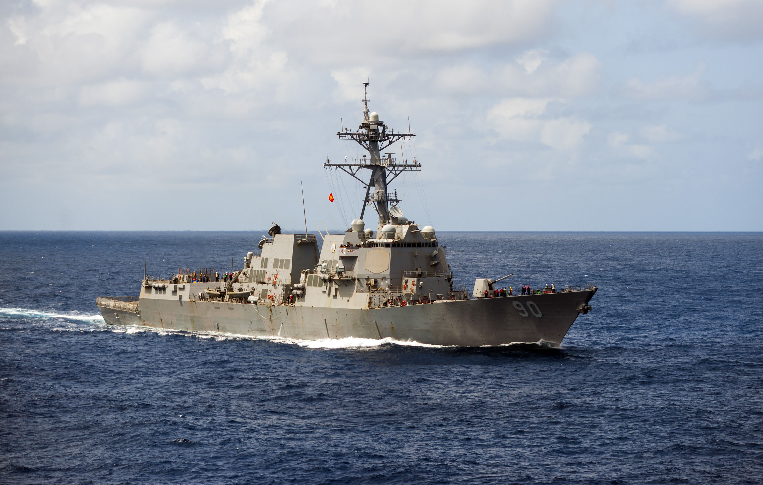 USS CHAFEE DDG-90 am 29.05.2015 im Südchinesischen Meer Bild: U.S. Navy