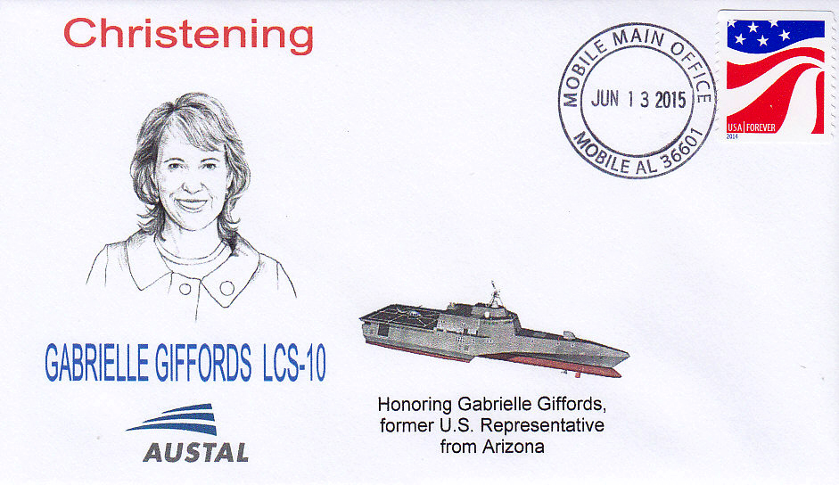 Beleg USS GABRIELLE GIFFORDS LCS-10 Christening