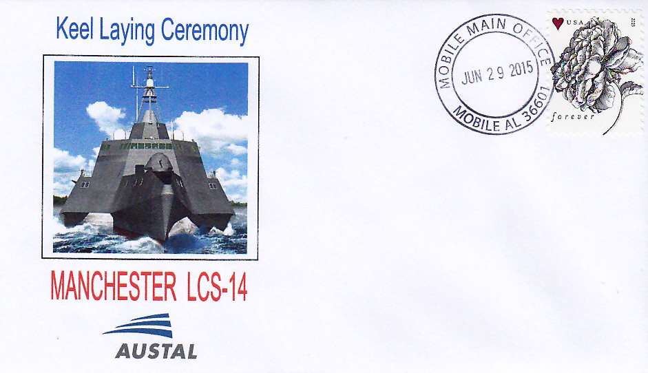 Beleg USS MANCHESTER LCS-14 Keel Laying