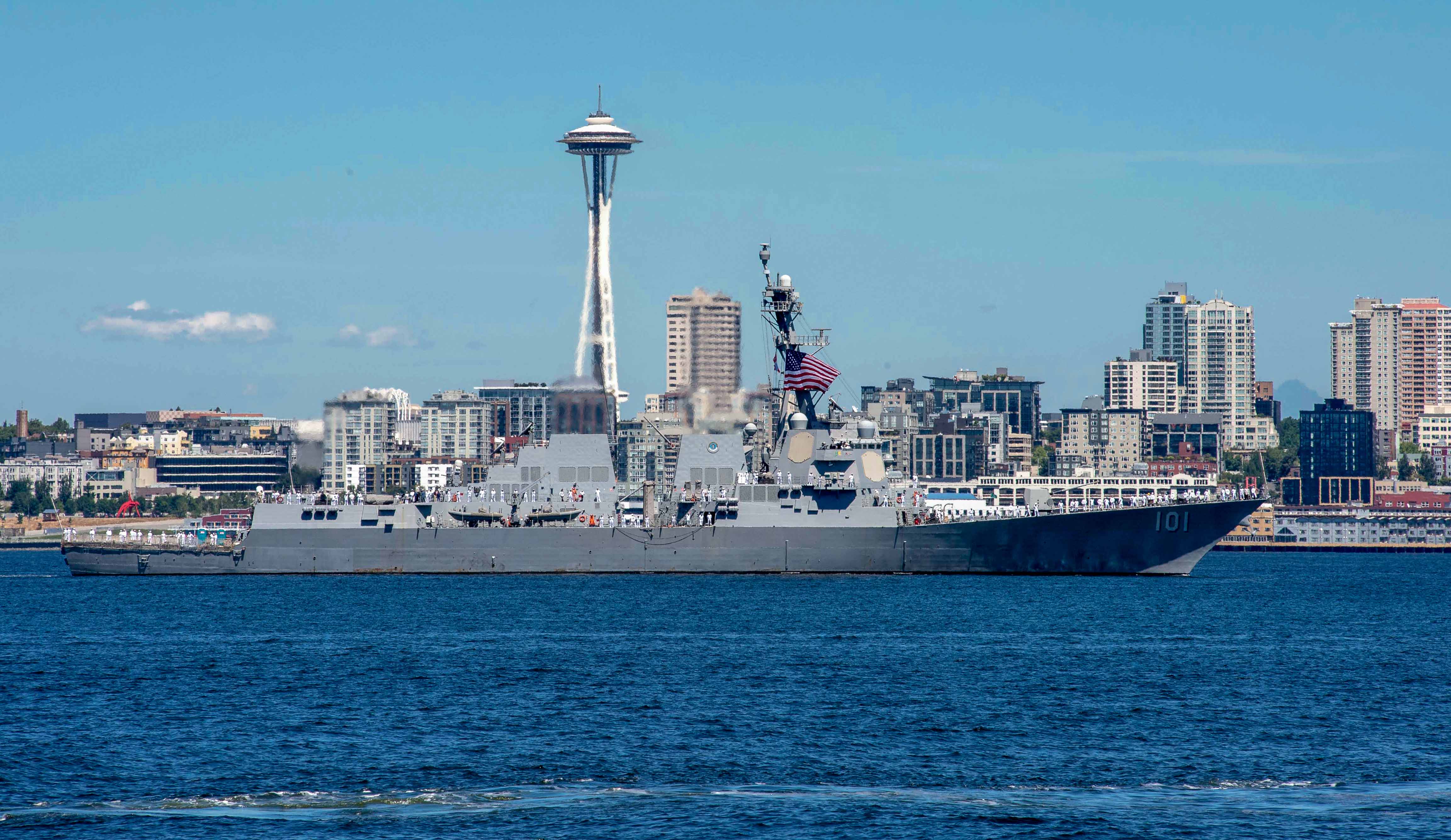USS GRIDLEY DDG-101 Einlaufen Seattle am 29.07.2015 Bild: U.S. Navy