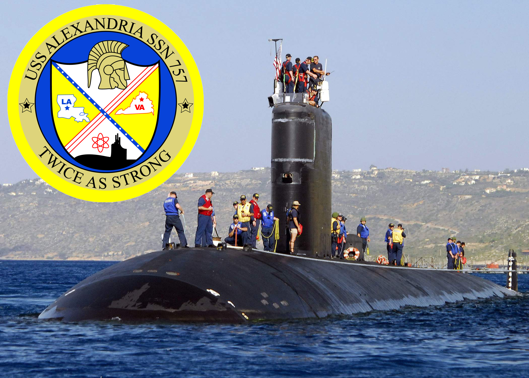 USS ALEXANDRIA SSN-757 Bild und Grafik: U.S. Navy