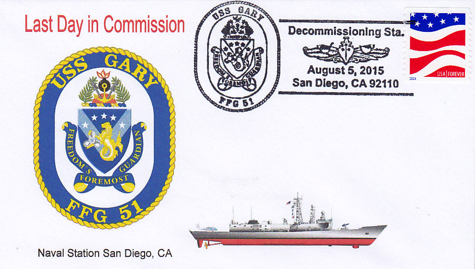 Beleg USS GARY FFG-51 Außerdienststellung