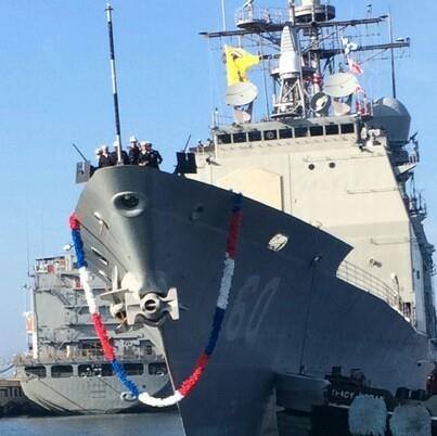 USS NORMANDY CG-60 Einlaufen Norfolk am 12.12.2015 Bild: USS NORMANDY Reunion Group