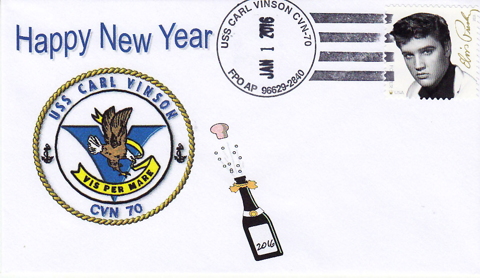 Beleg USS CARL VINSON CVN-70 Neujahr 2016
