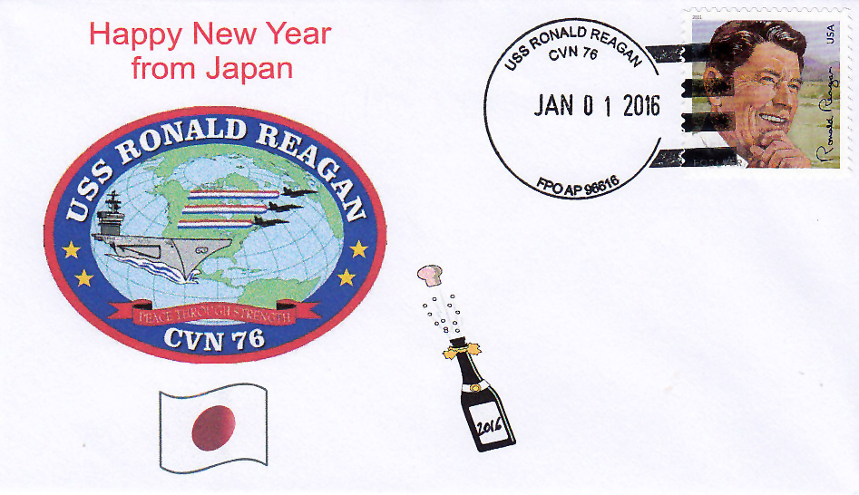USS RONALD REAGAN CVN-76 Neujahr 2016