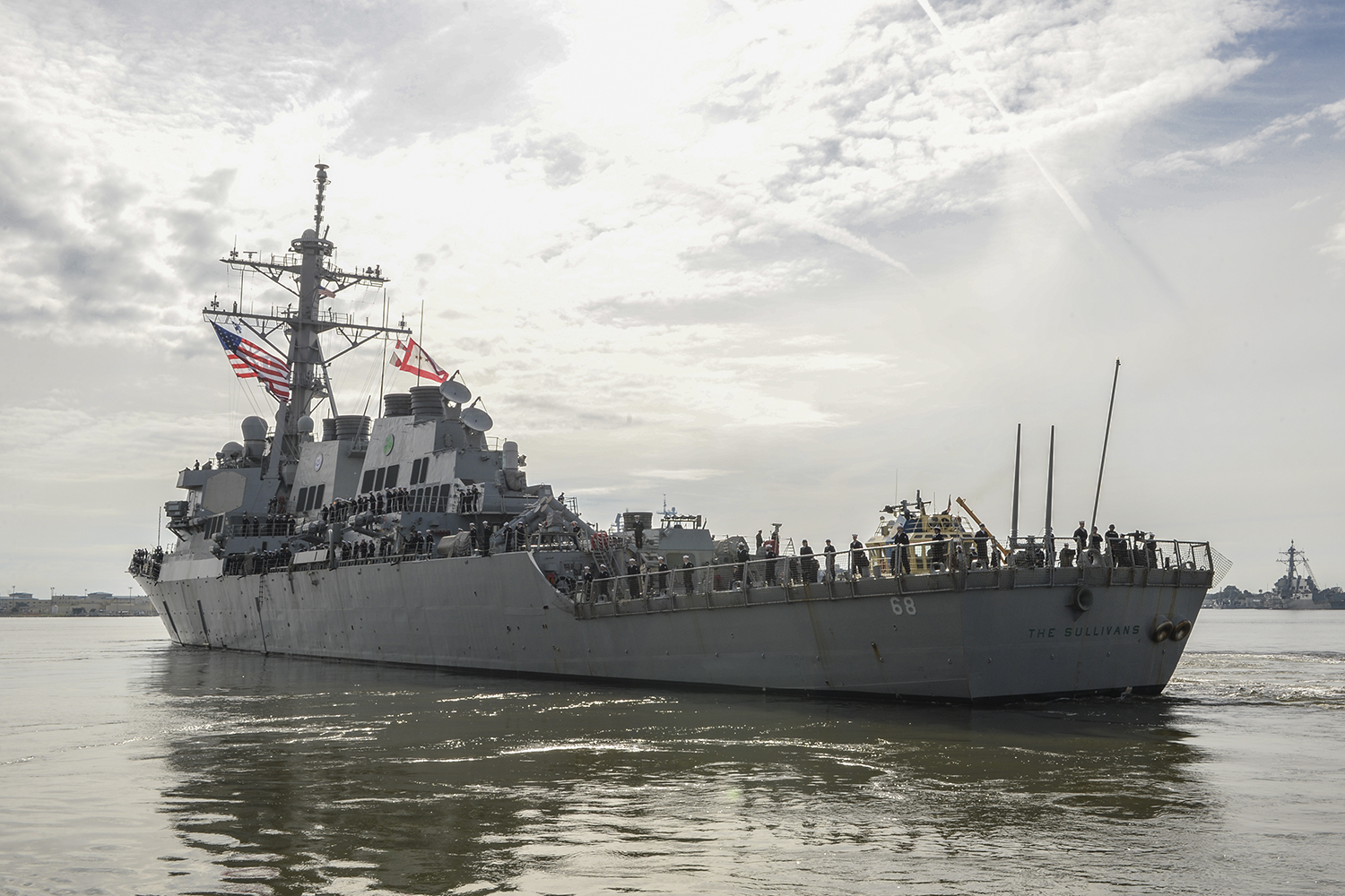 USS THE SULLIVANS DDG-68 Auslaufen Mayport am 26.01.2016 Bild: U.S. Navy