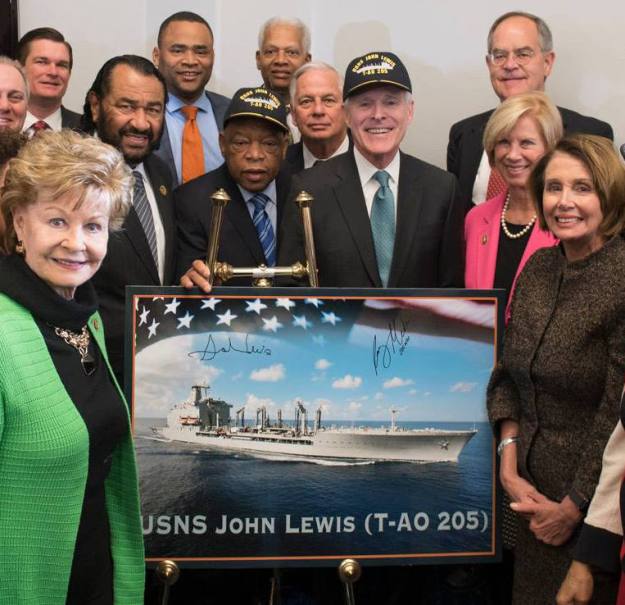 USNS JOHN LEWIS T-AO 205 Naming Bild: U.S. Navy