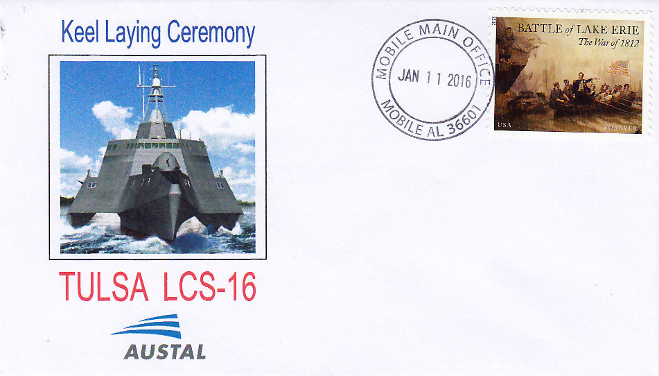 Beleg USS TULSA LCS-16 Kiellegung