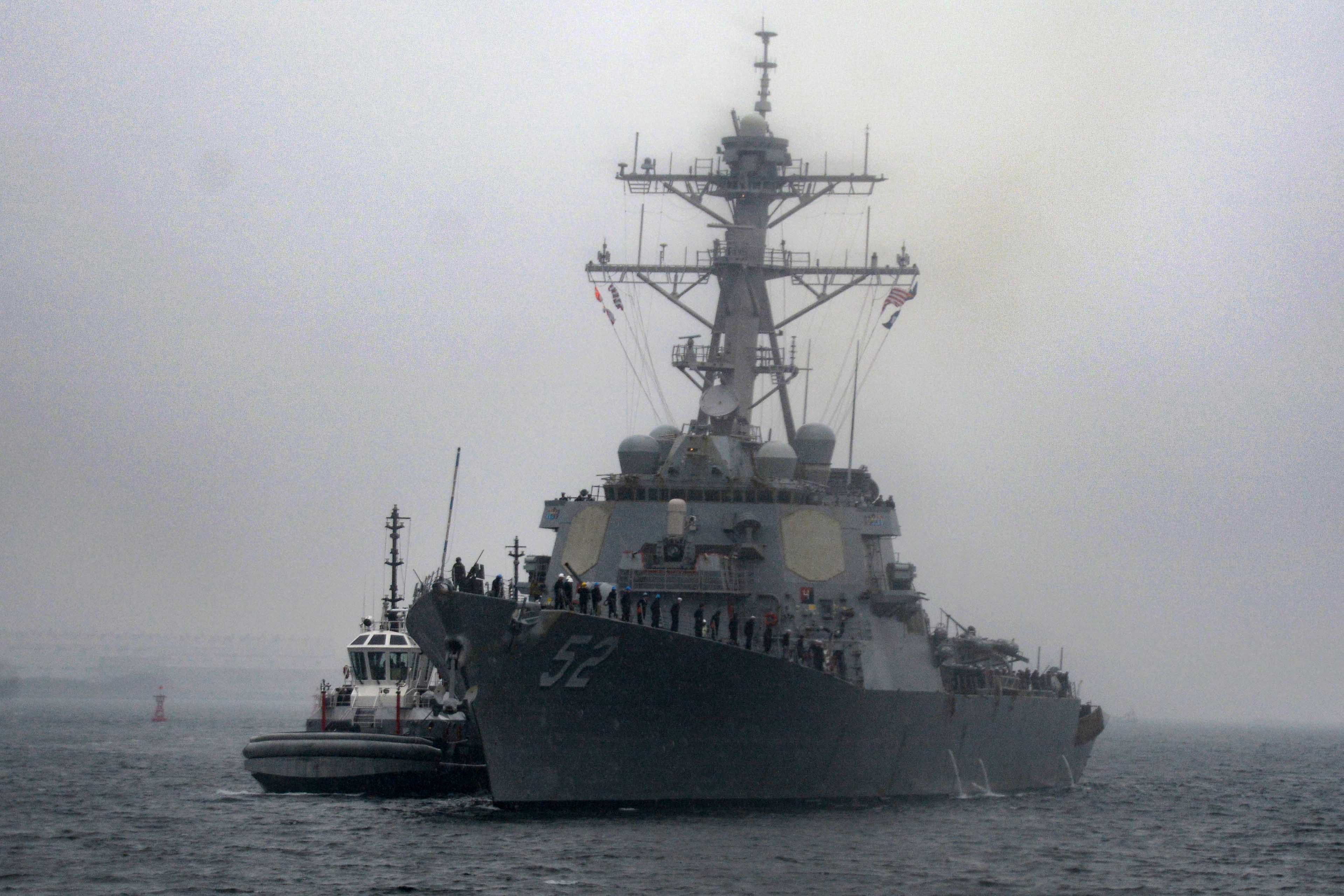 USS BARRY DDG-52 Einlaufen Yokosuka am 14.03.2016 Bild: U.S. Navy