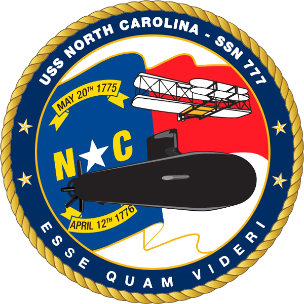 USS NORTH CAROLINA SSN-777 Crest Grafik: U.S. Navy