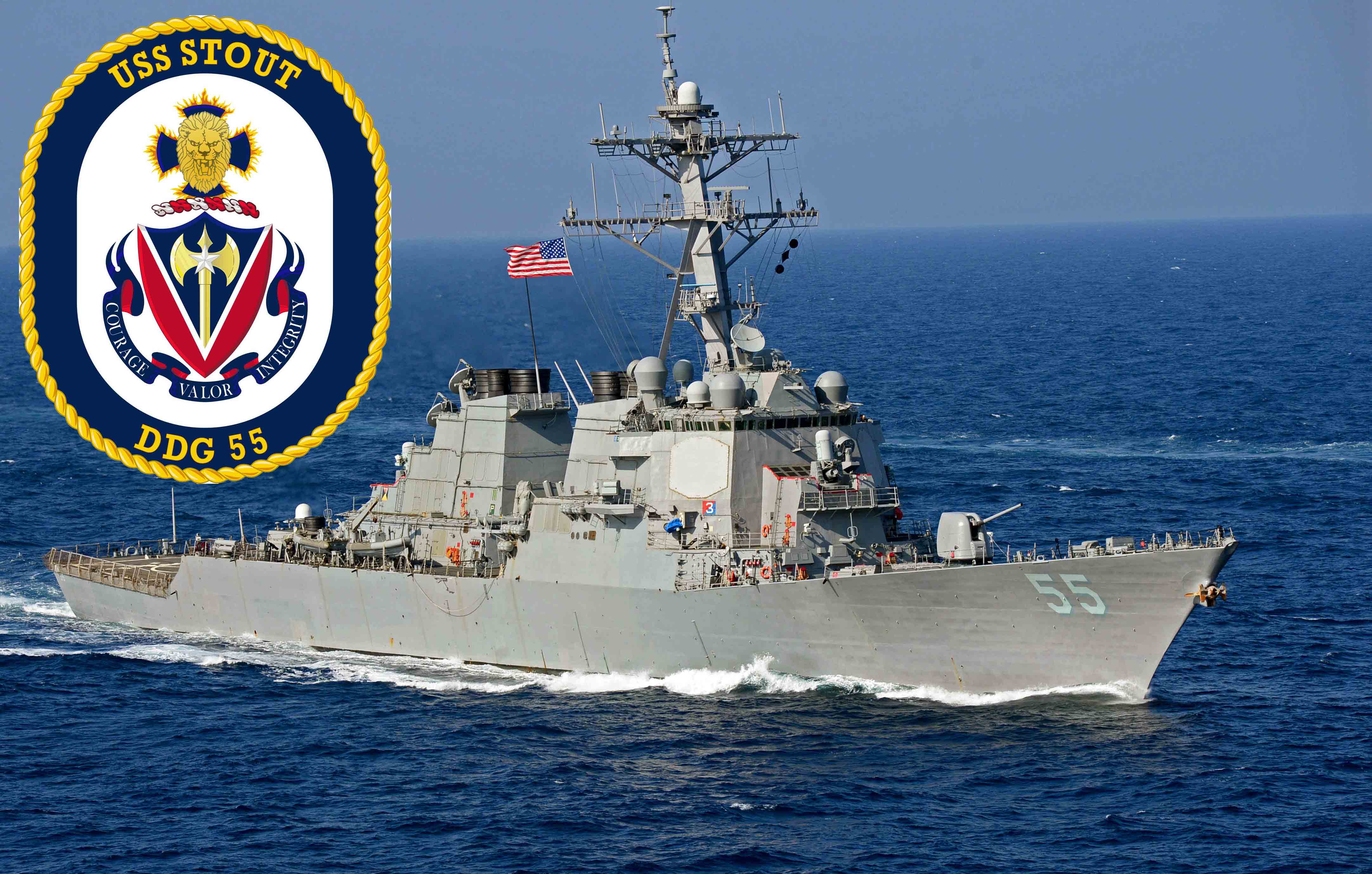 USS STOUT DDG-55 Bild und Grafik: U.S. Navy