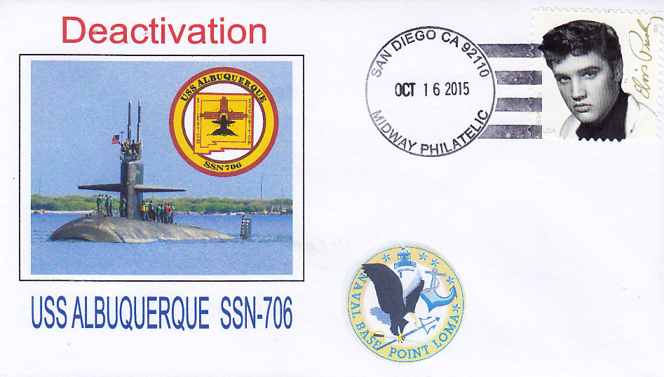 Beleg USS ALBUQUERQUE SSN-706 Deactivation