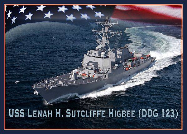 USS LENAH H. SUTCLIFFE HIGBEE DDG-123 Grafik: U.S. Navy