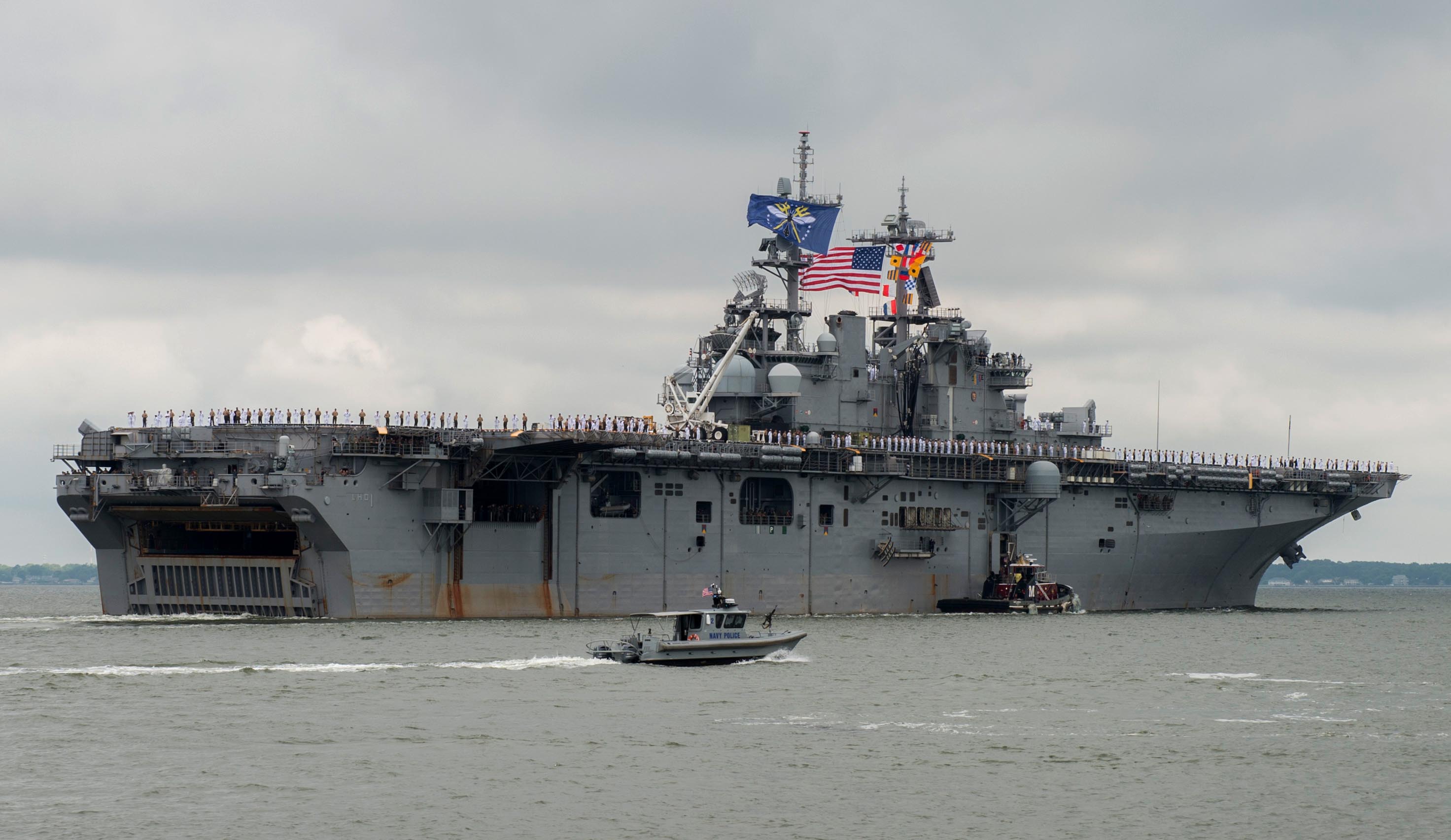 USS WASP LHD-1 Auslaufen Norfolk am 25.06.2016 Bild: U.S. Navy