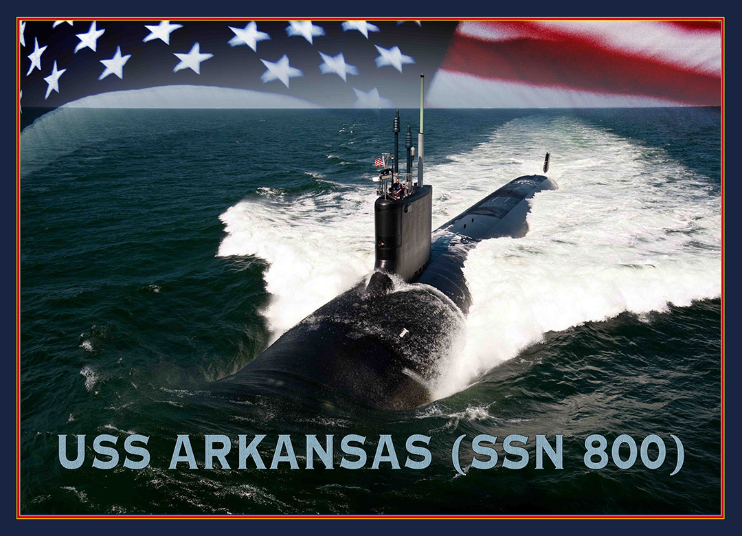 USS ARKANSAS SSN-800 Grafik: U.S. Navy