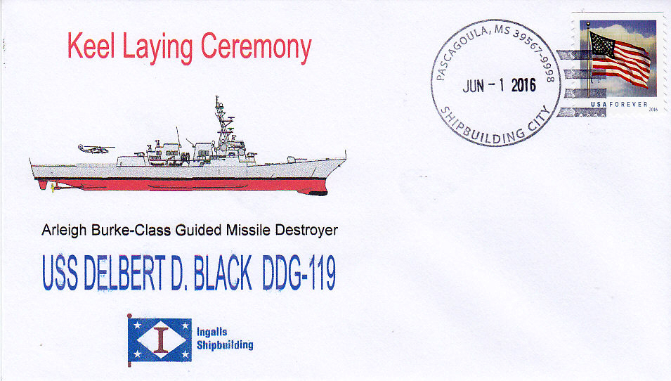 Beleg USS DELBERT D. BLACK DDG-119 Keel Laying