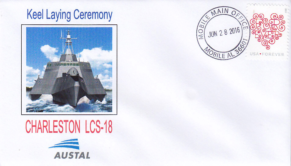 Beleg USS CHARLESTON LCS-18 Keel Laying