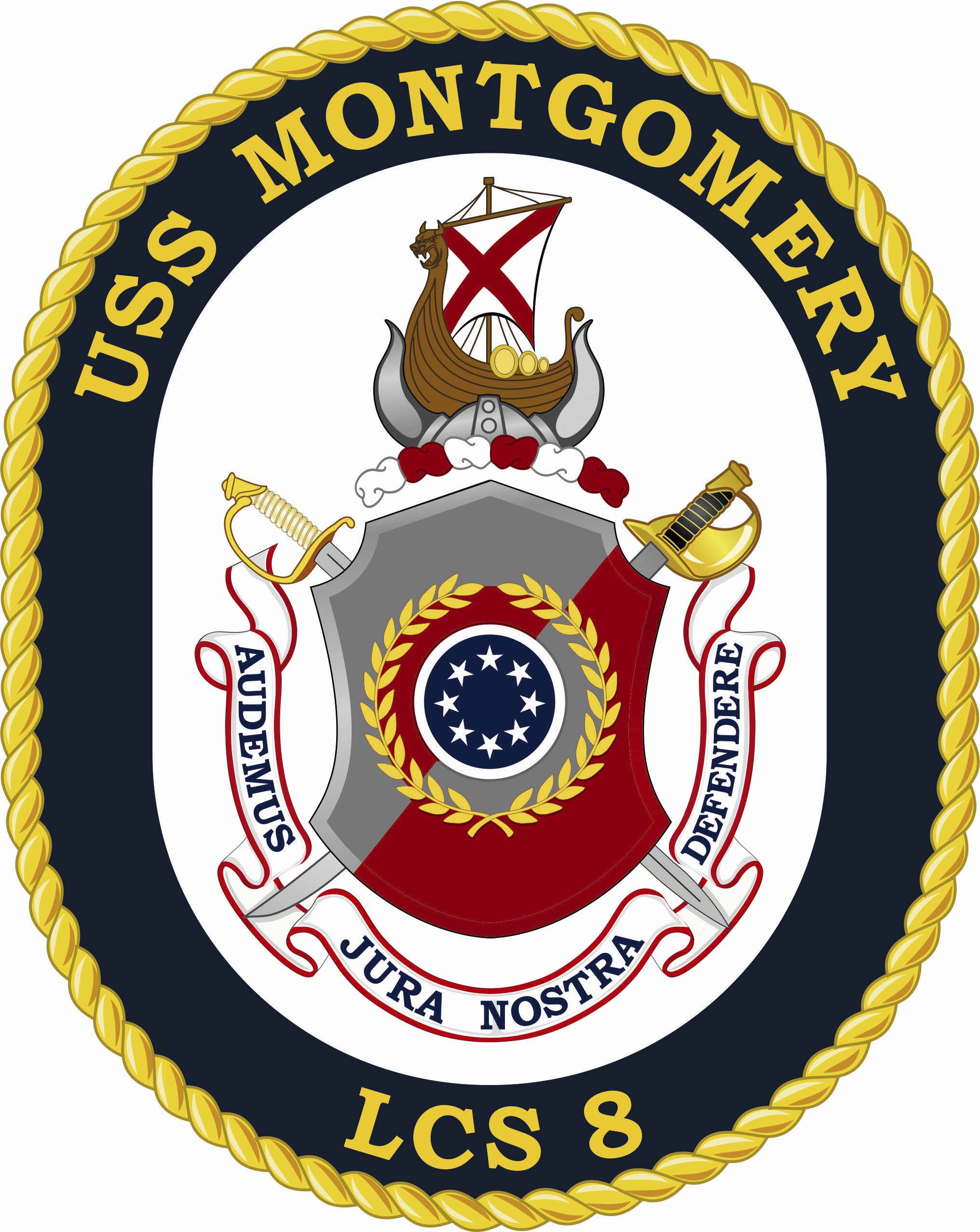 USS MONTGOMERY LCS-8 Crest Grafik: U.S. Navy