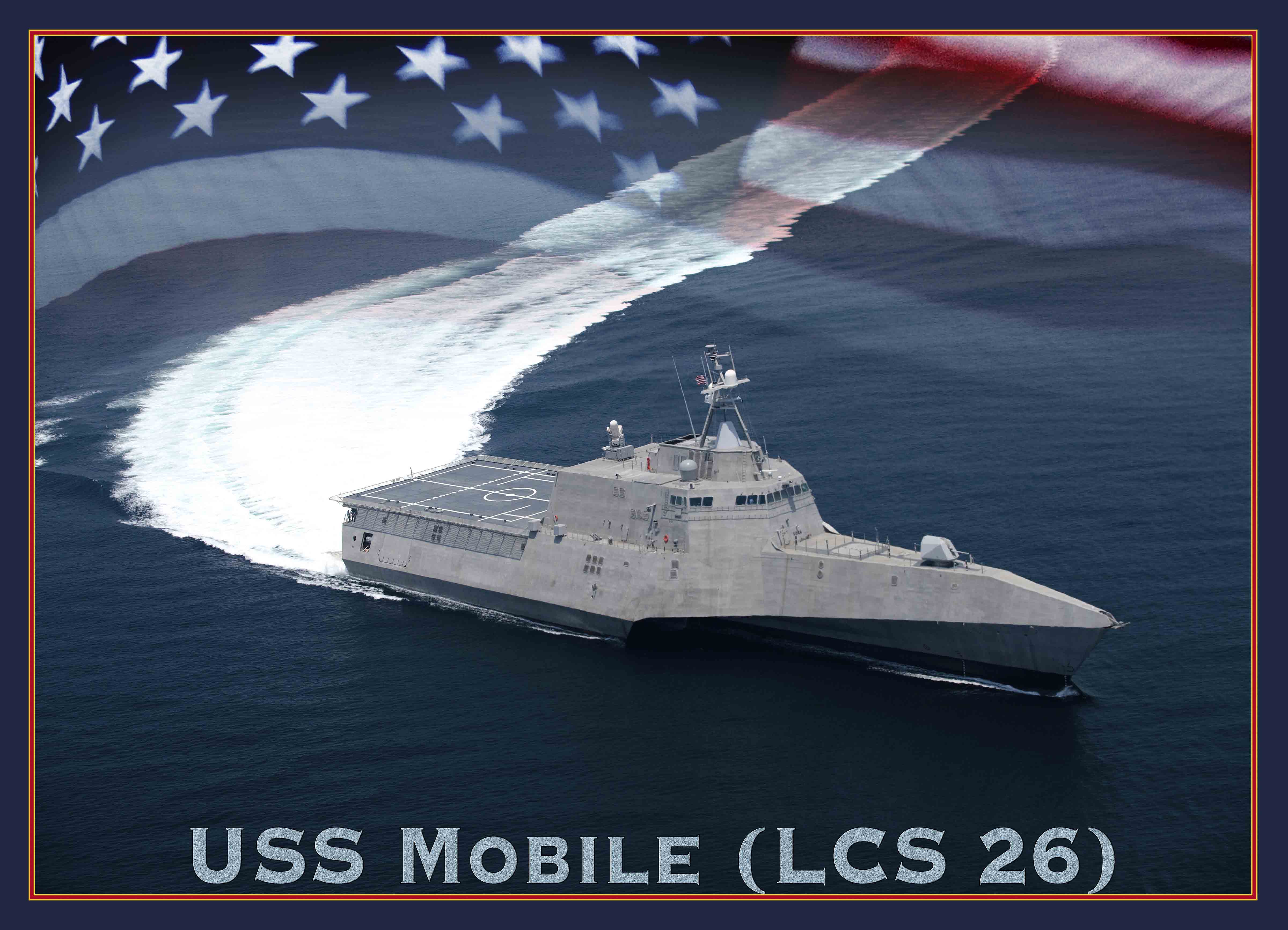 USS MOBILE LCS-26 Grafik: U.S. Navy