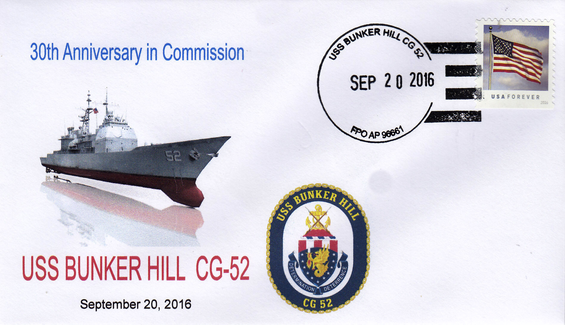 Beleg USS BUNKER HILL CG-52  30 Jahre im Dienst