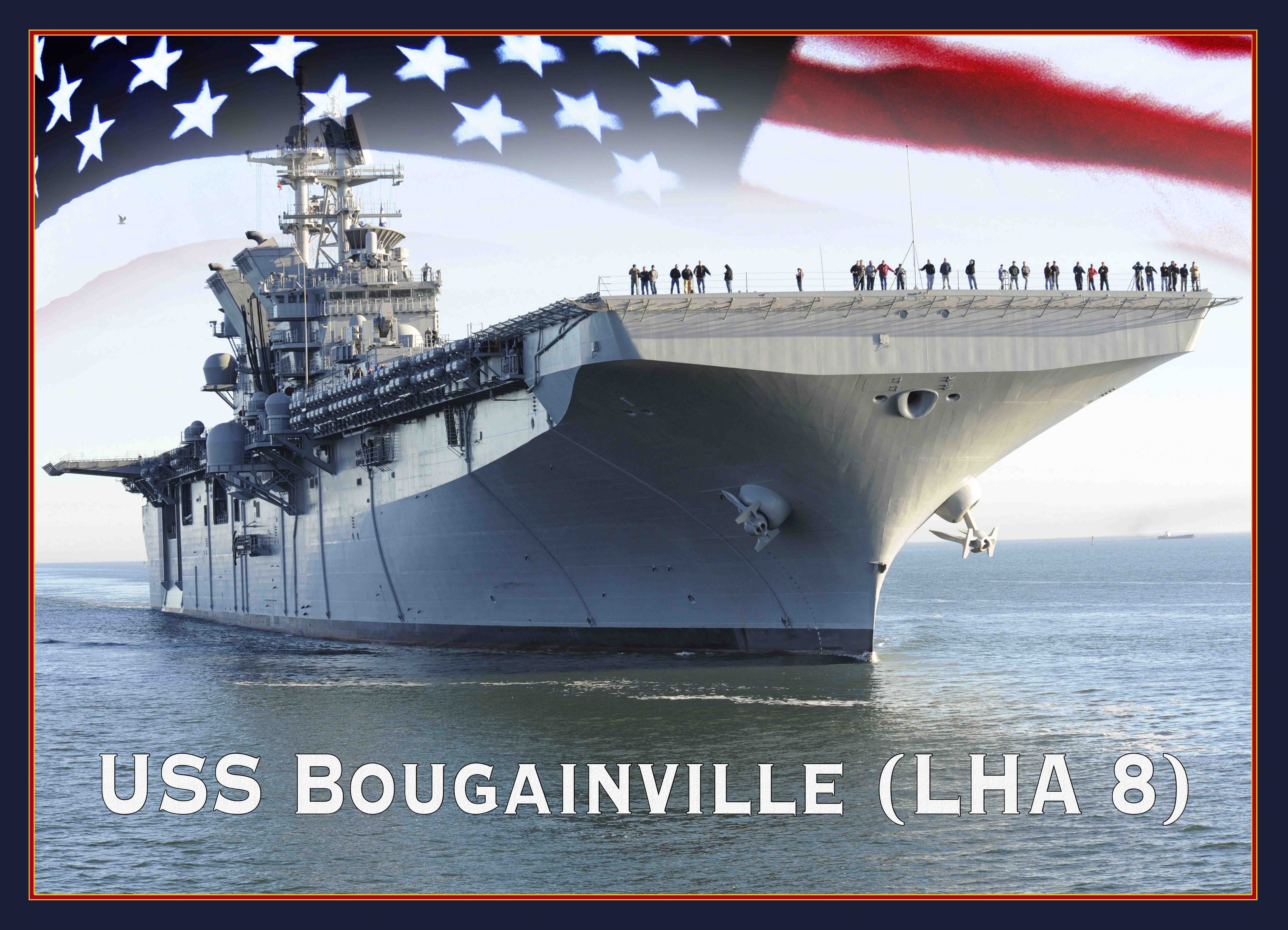 USS BOUGAINVILLE LHA-8 Grafik: U.S. Navy