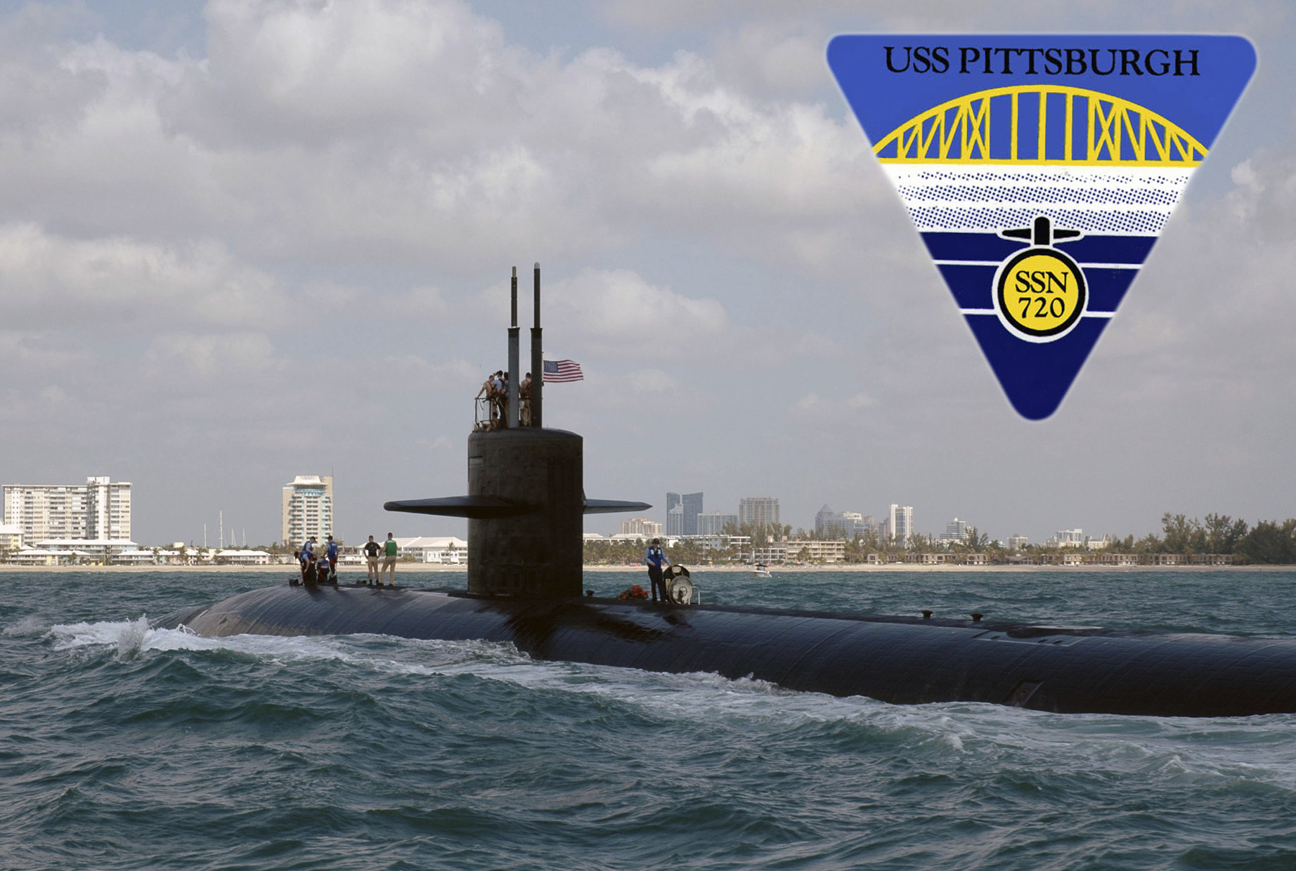 USS PITTSBURGH SSN-720 Bild und Grafik: U.S. Navy