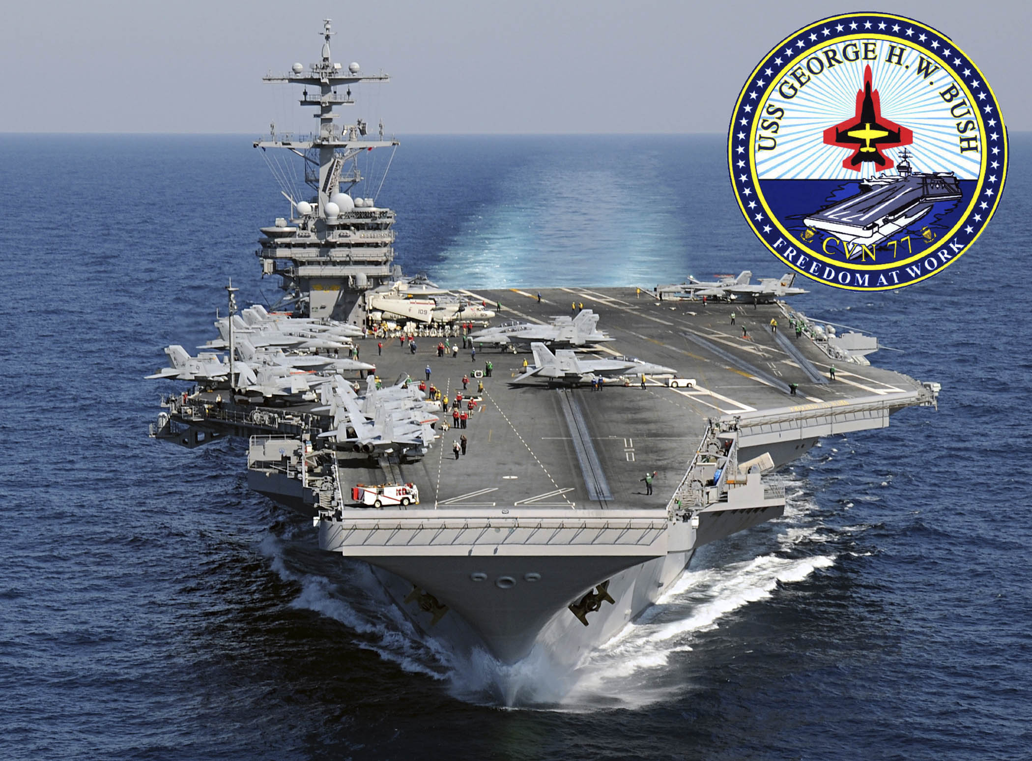 USS GEORGE H.W. BUSH CVN-77 Bild und Grafik: U.S. Navy