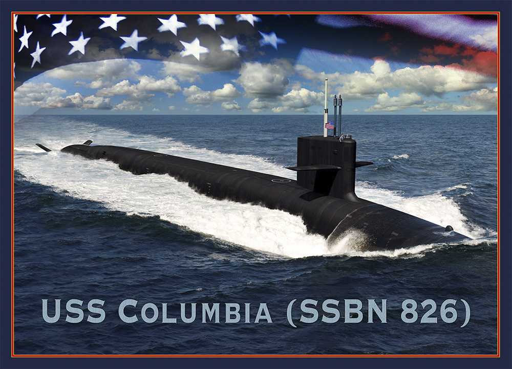 USS COLUMBIA SSBN-826 Grafik: U.S. Navy