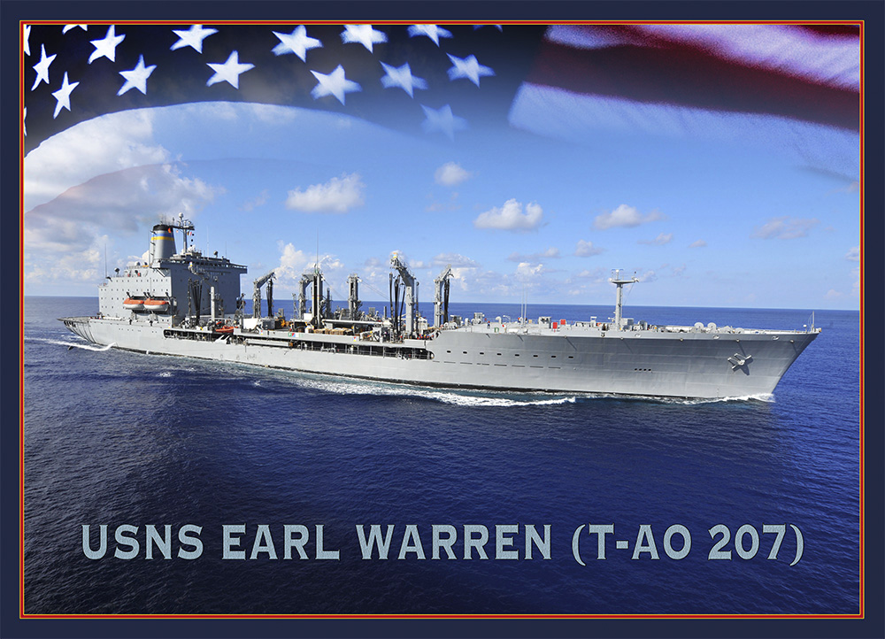 USNS EARL WARREN T-AO 207 Grafik: U.S. Navy