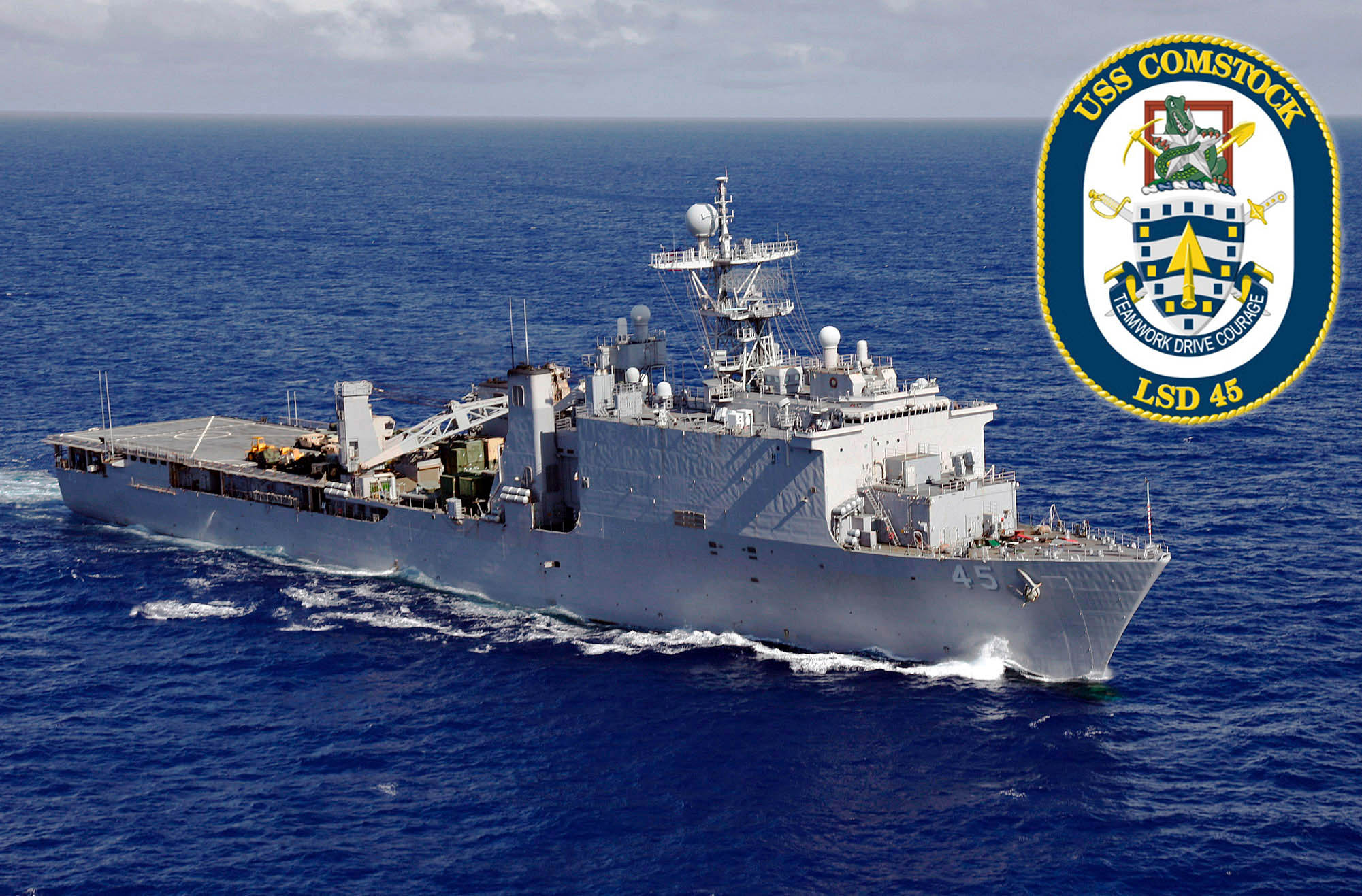 USS COMSTOCK LSD45 beendet Einsatz US NavySchiffspost